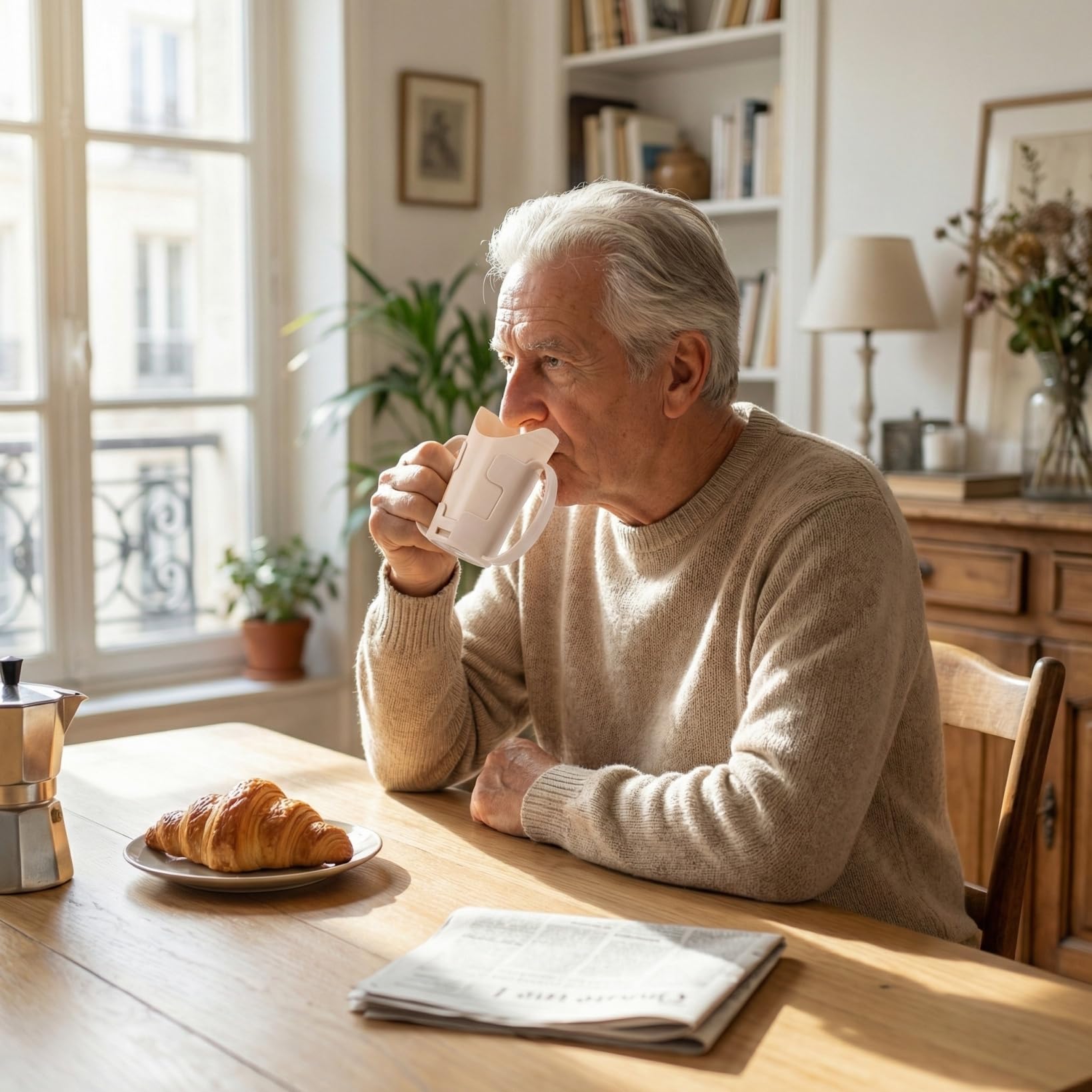 Hemobllo Lot De 2 Gobelets Découpés Pour Dysphagie Tasse À Boire Pour Personnes Âgées Avec 2 Poignées Position De Boisson Fixe Anti-Fuite Pour Hôpital Ehpad Et Domicile
