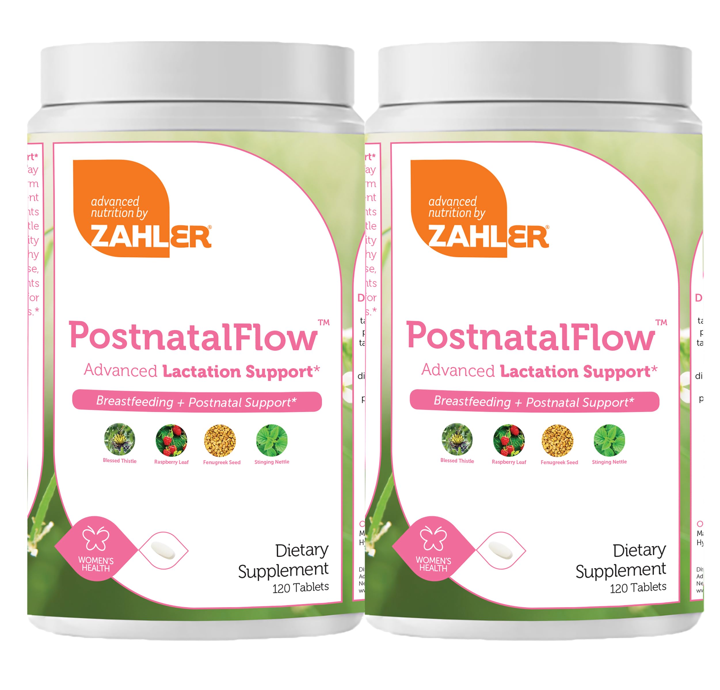 Zahler Postnatal Flow for Advanced Lactation Support, Breastfeeding + Postnatal Support, 240 Tablets.