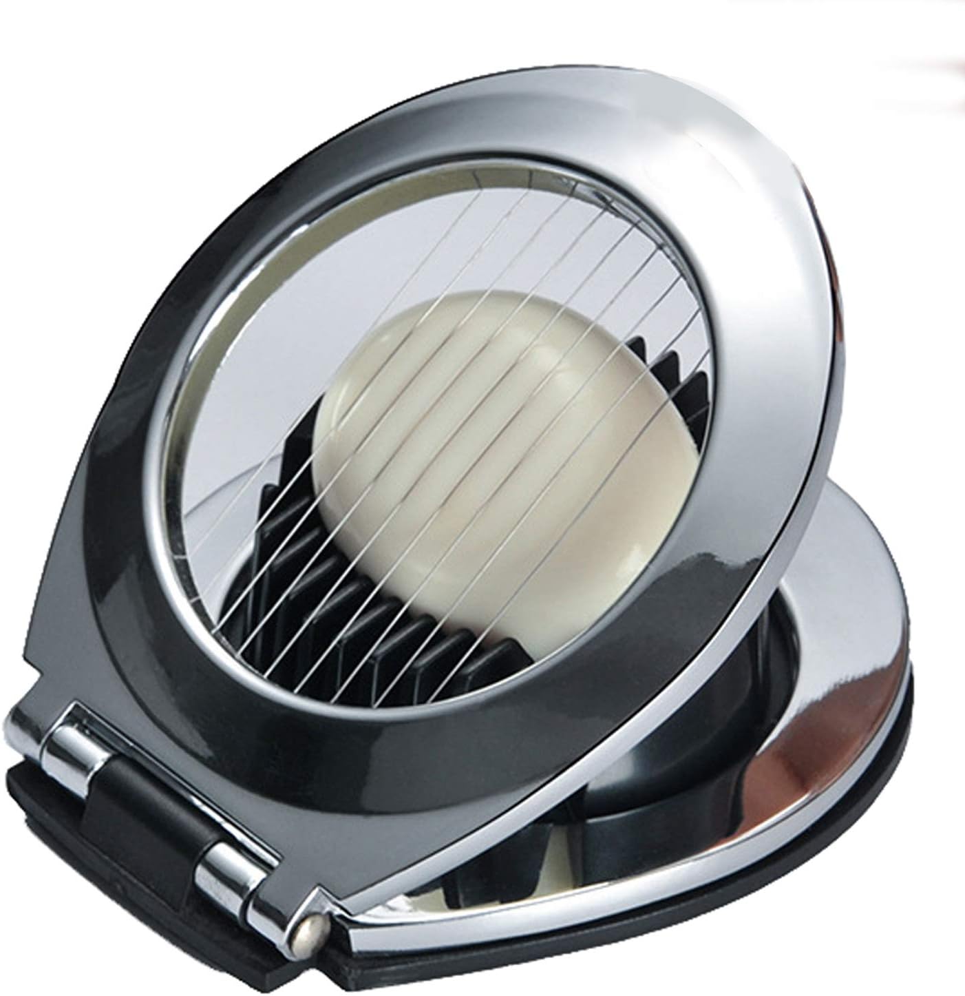 304 Stainless Steel Boiled Egg Slicer Section Cutter Multifunction Kitchen Accessories Kioos 2-in-1 Fruit Slicer Kitchen Essential Cooking Tools
