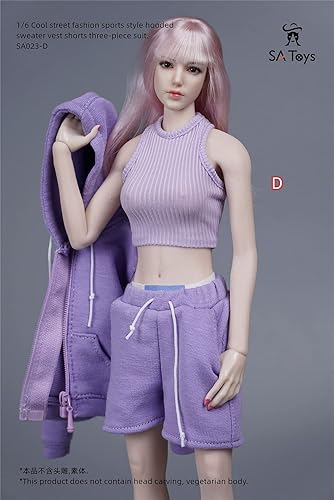 Miniatura 2 de HiPlay Muñeca femenina de escala 16 de 12 pulgadas, disfraz deportivo hecho a mano, conjunto de traje para Phicen, figura de acción TBLeague JIAOU