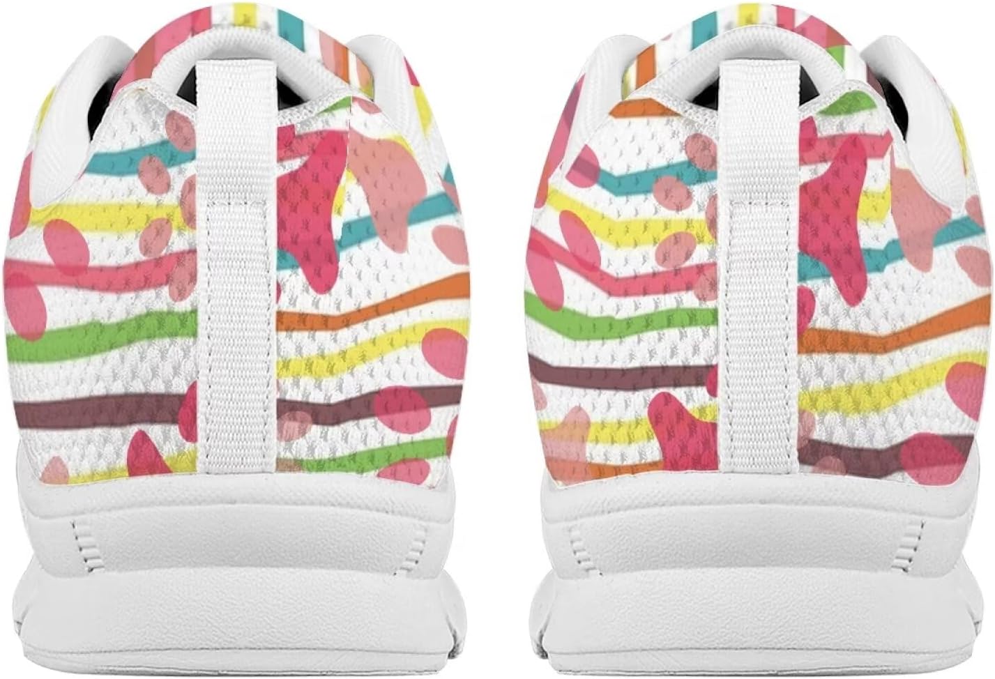 AmzPrint Hiking Running Walking for Women Printed White Sole Cute Casual Shoes Women Fashion Casual Sneakers Size 5.5-13