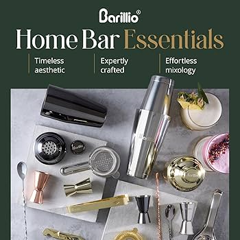 Amazon.com: Barillio Gold Bartender Kit - Stainless-Steel Cocktail