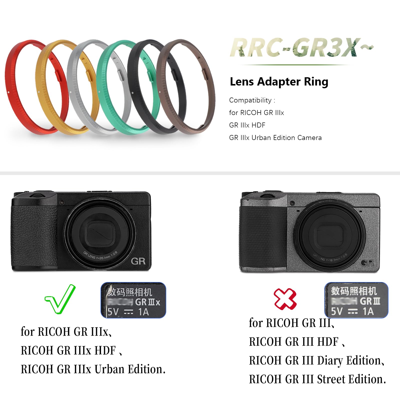 Haoge Metall-Objektivdeckel Für RICOH GR III/IIIX – Schwarz, Anodisiert, Mit Flanell