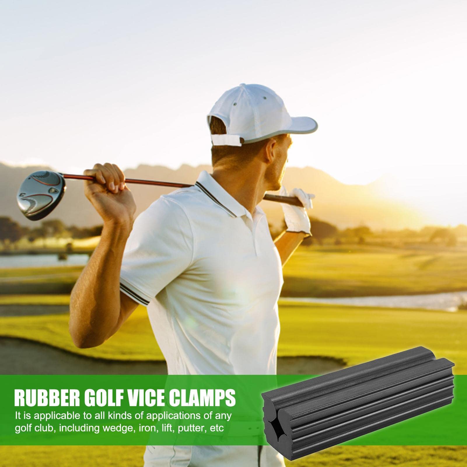 Morsetto per morsa in Gomma da Golf | Strumento per la ripresa della Mazza da Golf - Morsetti multifunzionali per Mazze da Golf, Alberi, riparazioni di Presa