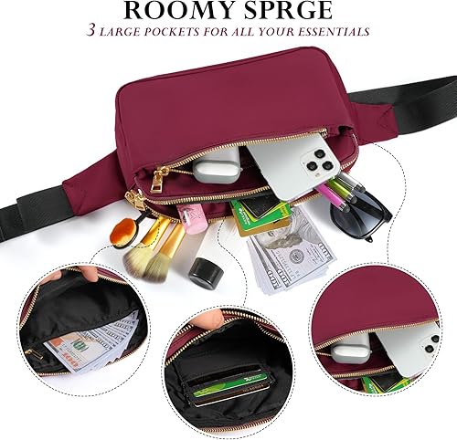 Miniatura 3 de CXWMZY Riñoneras para mujeres y hombres, riñoneras con múltiples bolsillos, gran capacidad, linda riñonera casual para Disney, viajes, compras,