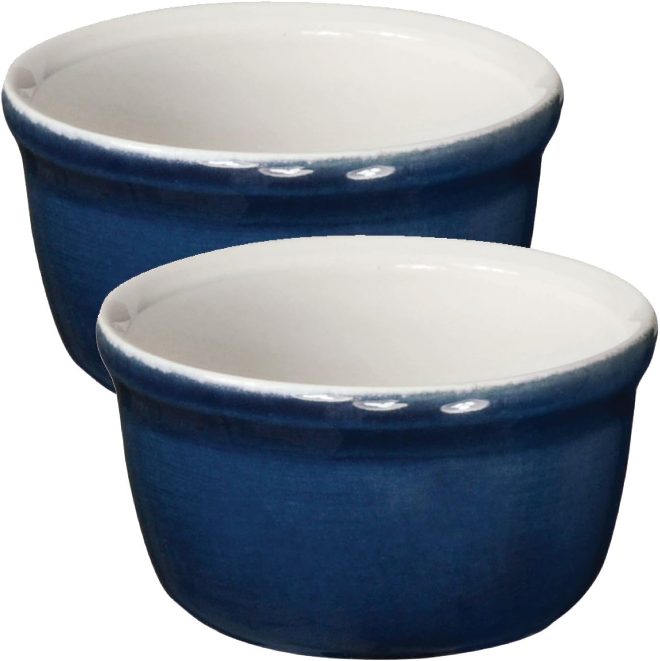 Emile HenryMade In France HR Modern Classics 2 Set Ramekin, Blue