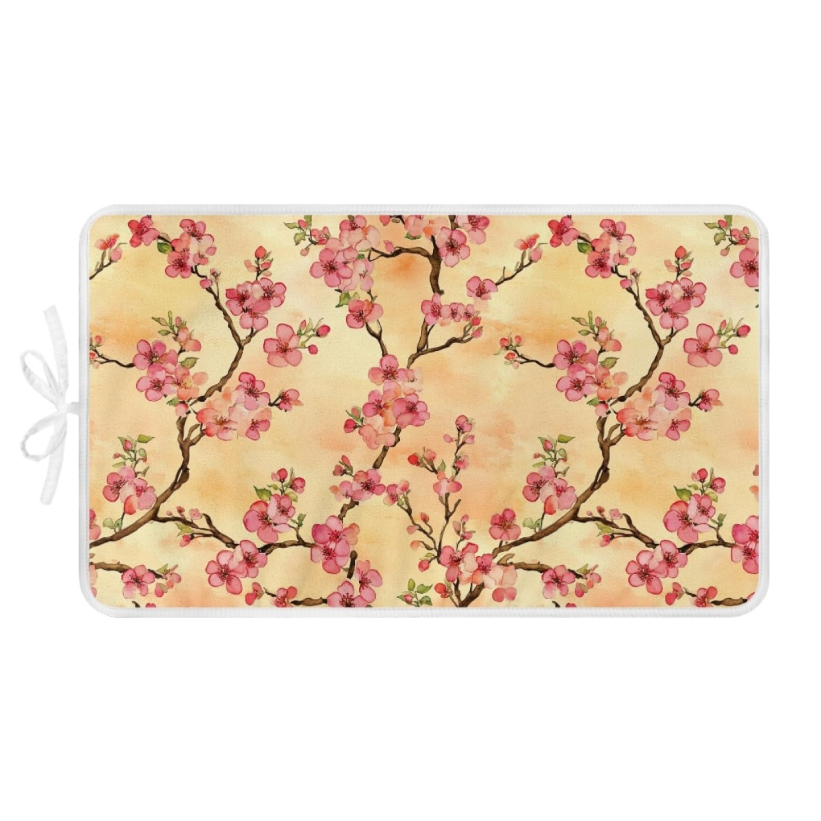 Bügelmatte Gelbe Zweig Blume Bügeleinlage Faltbares Hitzebeständig Waschbar Bügelauflage für Tisch und andere Oberflächen Bügelbrett Unterlage rutschfeste Bügeldecke 80x50cm (2 Stück)