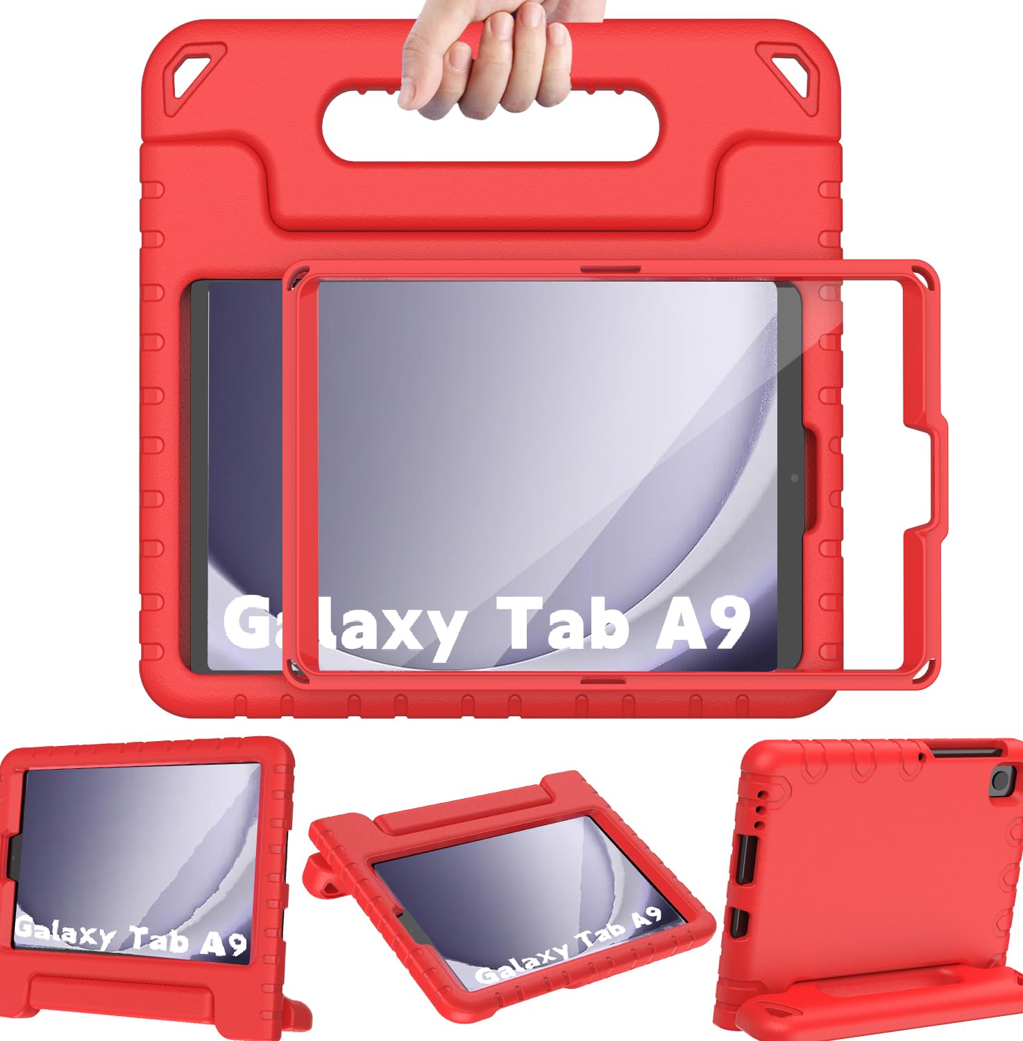 BMOUO Kids Case for Samsung Galaxy Tab A9 8.7 Inch 2023 (SM-X110/X115/X117) & Galaxy Tab A7 Lite 2021 - with Screen Protector, Shockproof Lightweight