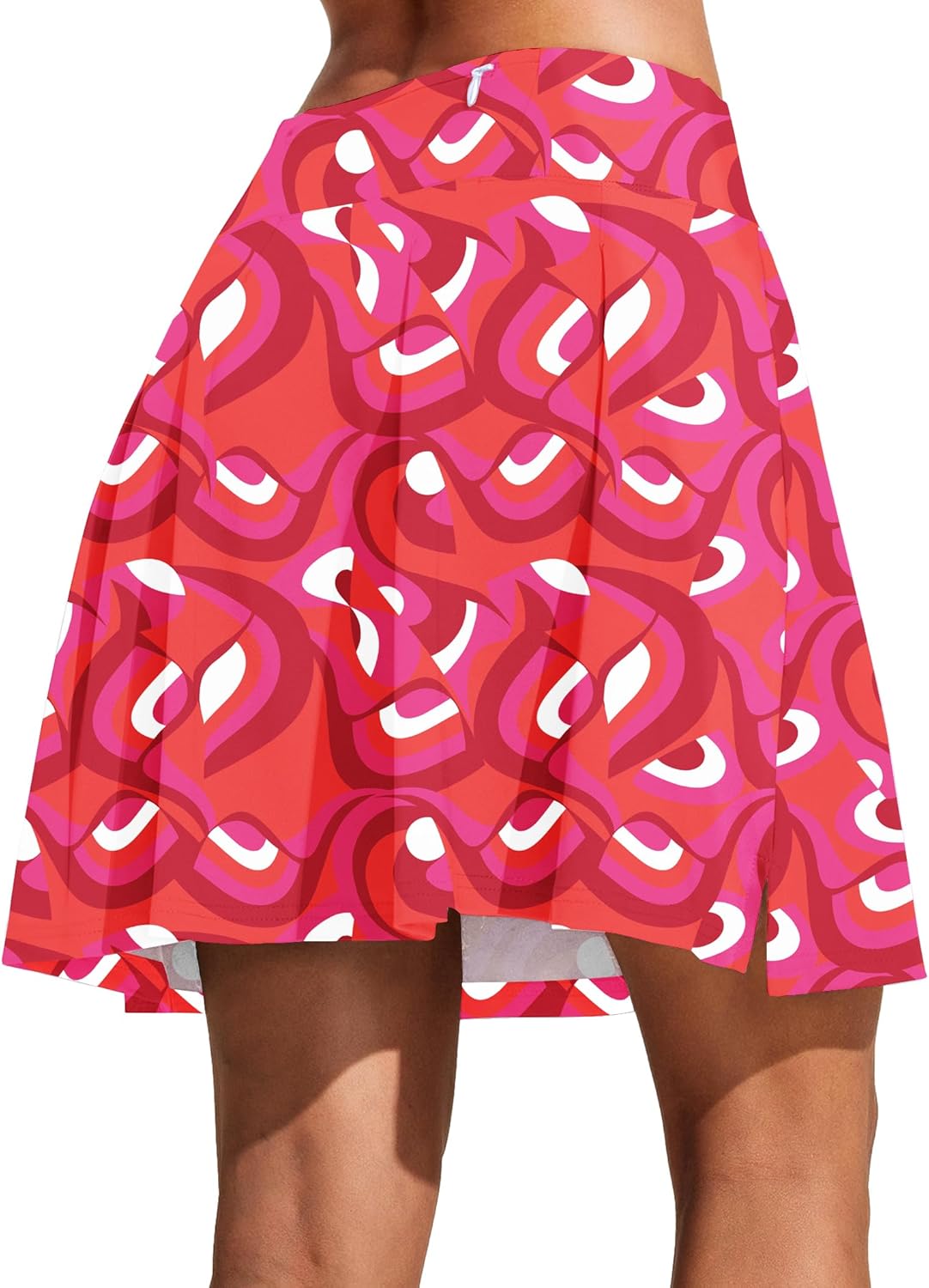 COOrun 18" Skorts for Women High Waist Golf Skirt Pleated Athletic Tennis Skorts with 4 Pockets Shorts Casual Modest Skirts