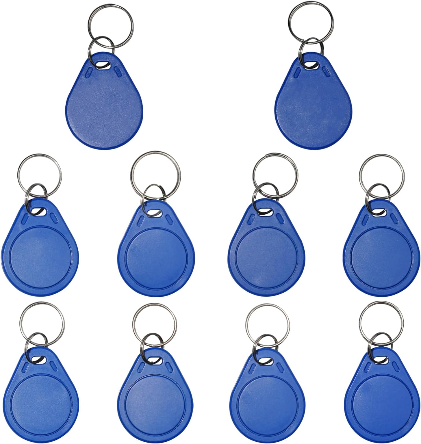 10 PCS GEN1 13.56 MHz UID Writable Rewritable Clone IC Smart Key Fobs, Compatible with MIFARE Classic 1K, RFID Blank Tag for Access Control