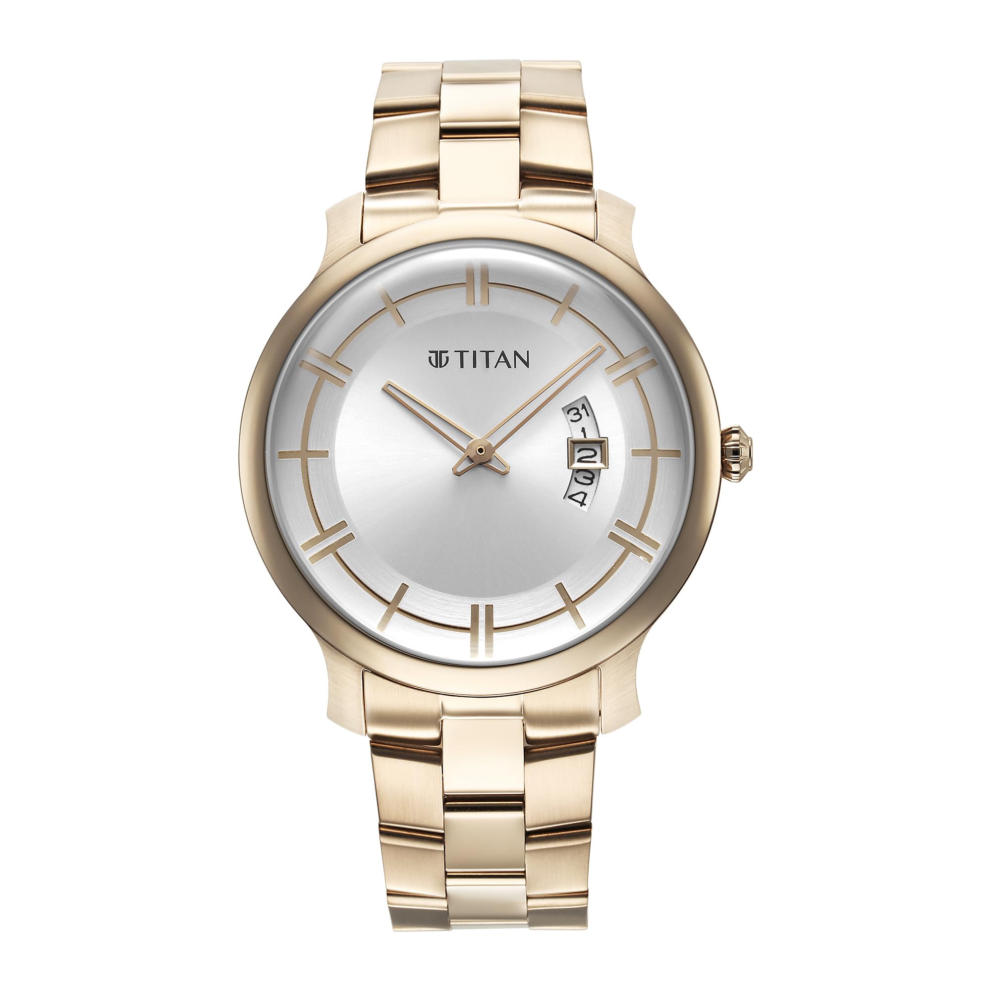 Titan Classic Distincta Silver Dial Analog with Date Stainless Steel Strap Watch for Men-NS90170WM01 (B0C9MY715M) Amazon Price History, Amazon Price Tracker