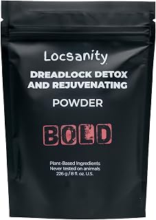 Locsanity BOLD Locs Natural Hair Deep Clean Detox and Rejuvenate Dreadlock Powder - ACV Alternative