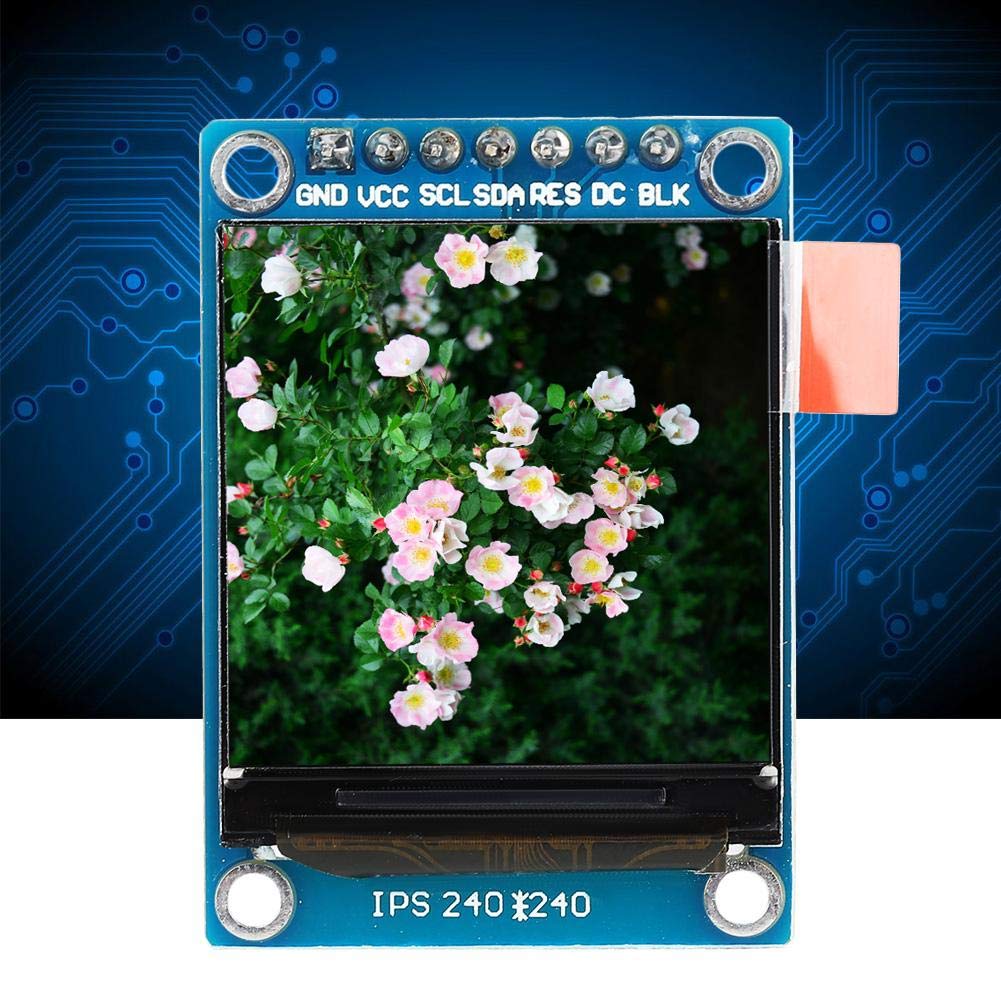Moduł wyświetlacza LCD, 1,3-calowy moduł kolorowego wyświetlacza LCD IPS Kompaktowy układ Wygodny do osadzenia w różnych urządzeniach 240x240 3,3 V SPI ST7735 dla