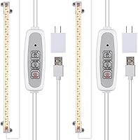 Vista 15 de Lámpara LED de cultivo de plantas, tiras de luz de crecimiento de espectro completo de 3500 K para plantas pequeñas de interior con temporizador