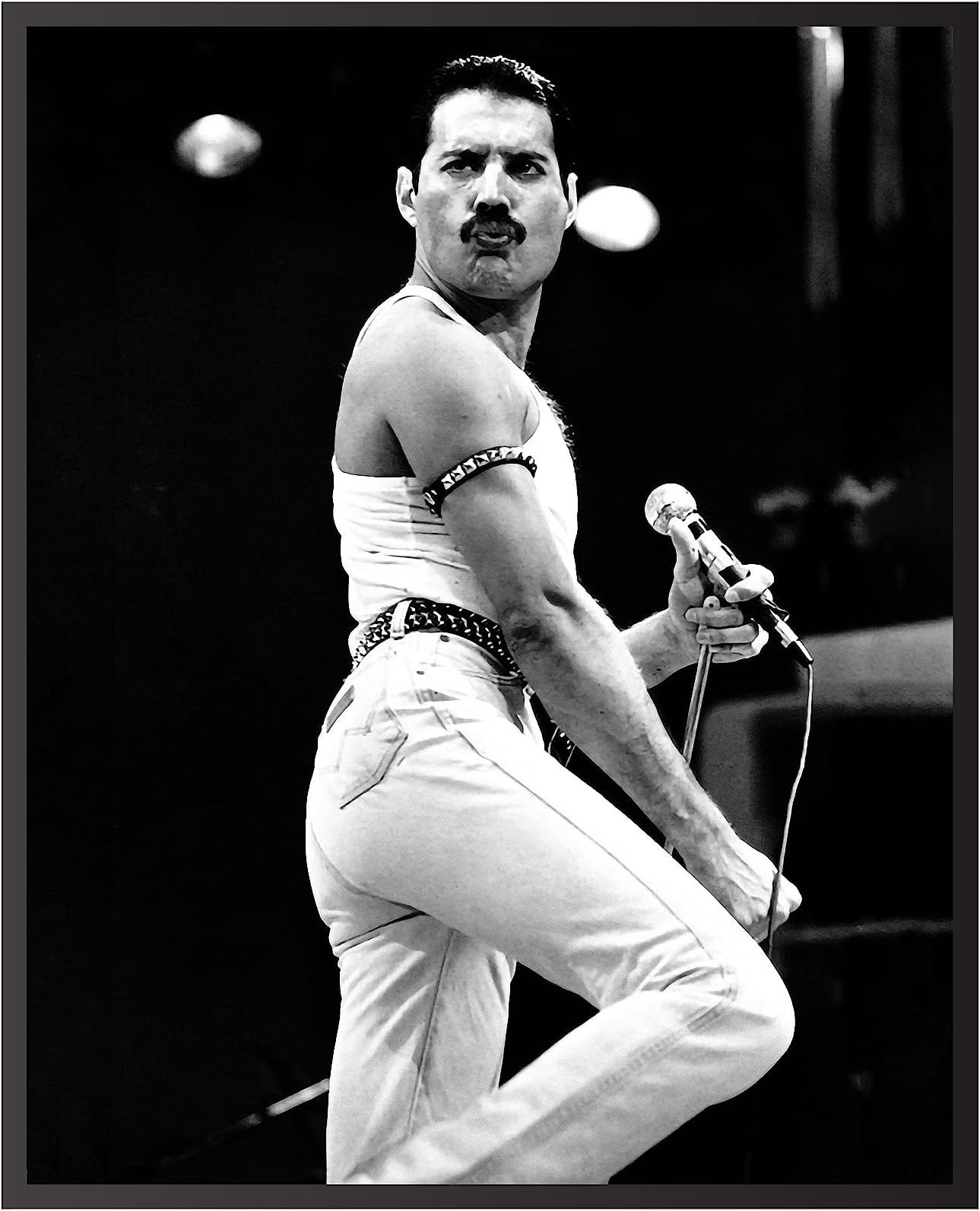 Poster Master Queen Poster - Freddie Mercury Print - Celebrity Art - Photography Art - Music Art - Gift for Men, Women & Fan - Decor for Living Room, Music Room or Studio - 11x14 UNFRAMED Wall Art