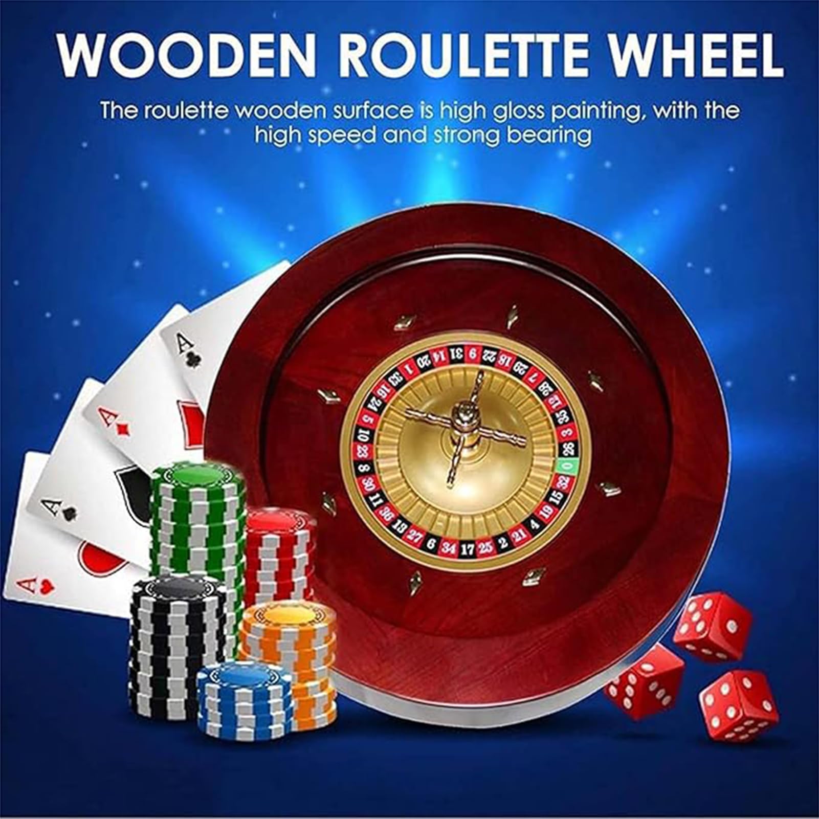 Genérico Rueda De Ruleta De Madera Dial Digital Rouleta Rouleta Juego De Mesa Lotería Giratoria De Entretenimiento para Adultos Rouleta Rouleta para Una Noche De Juegos Familiar,B