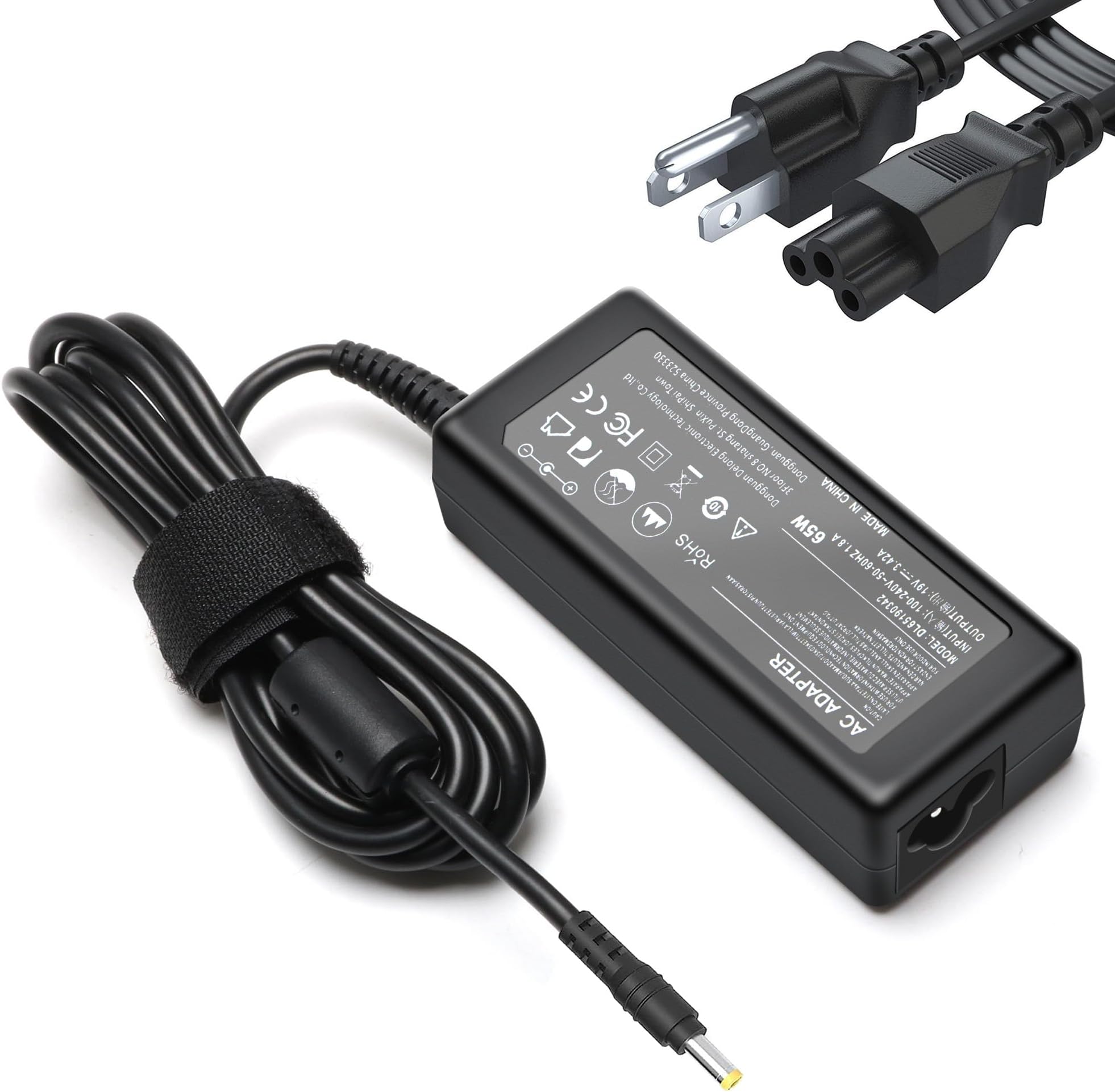 65W 45W Laptop Charger Compatible with Acer Aspire E 15 E5 V5 V3 E5-576 E5-576G E5-575 E5-575G E5-573 E5-571 5250 5253 5336 5349 5517 5532 5534 5552 5733 5742 5750 7551 Adapter Power Supply