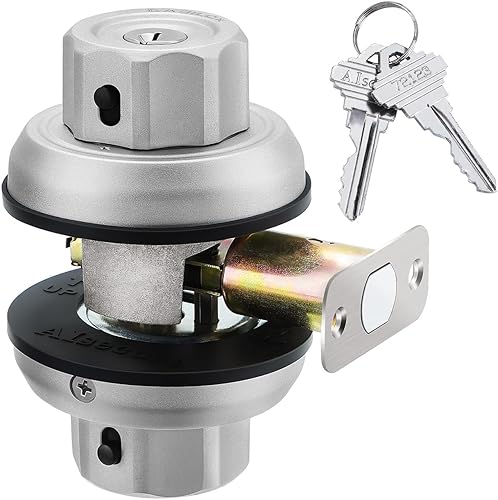 EASILOK Cerradura de cerrojo E4, cerradura de puerta delantera, sin llave, resistente, de un solo cilindro, de alta seguridad, con cierre de noche