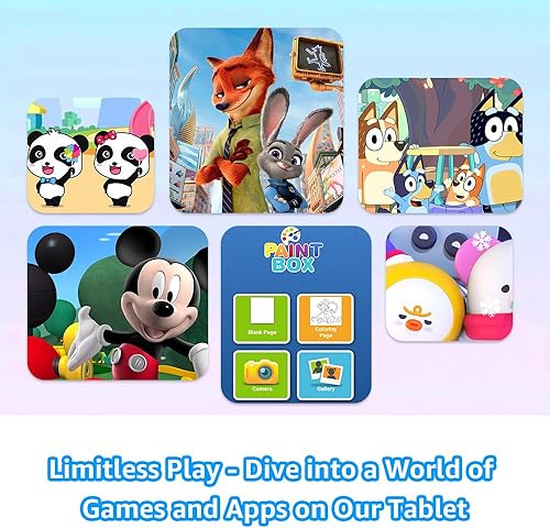 Miniatura 2 de Maxsignage Tablet Android 13 de 10 pulgadas para niños, de 6 a 12 años, Quad-Core, funda y soporte a prueba de golpes, almacenamiento de 32 GB,