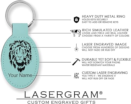 Miniatura 5 de LaserGram Llavero ovalado, libélula, grabado personalizado incluido