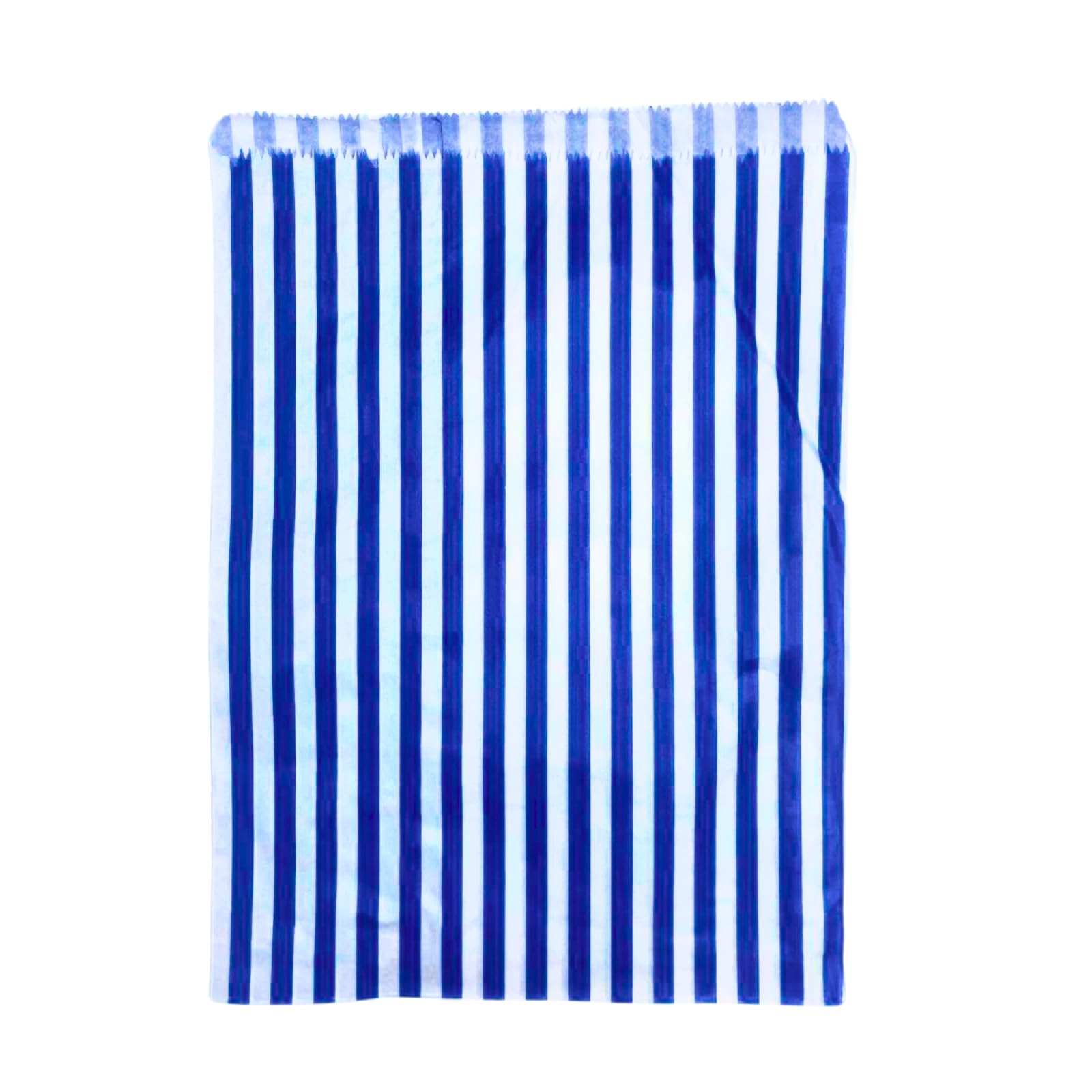 Navy Blue Pick N Mix Sweet Candy Striped Paper Treat Bags - 5x7" Pack of 1000