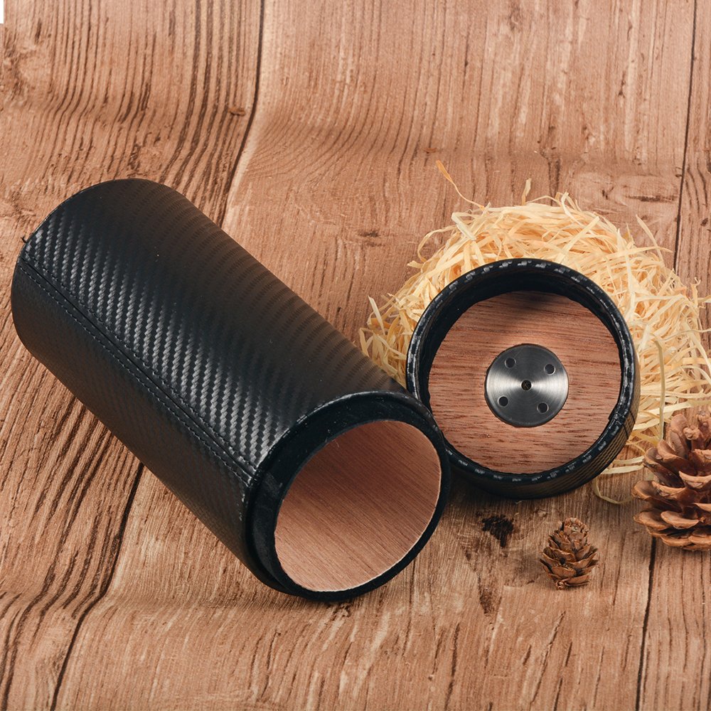 Travel Cigar Case with 100 Real Cedar Lined, Cigar jar humidor