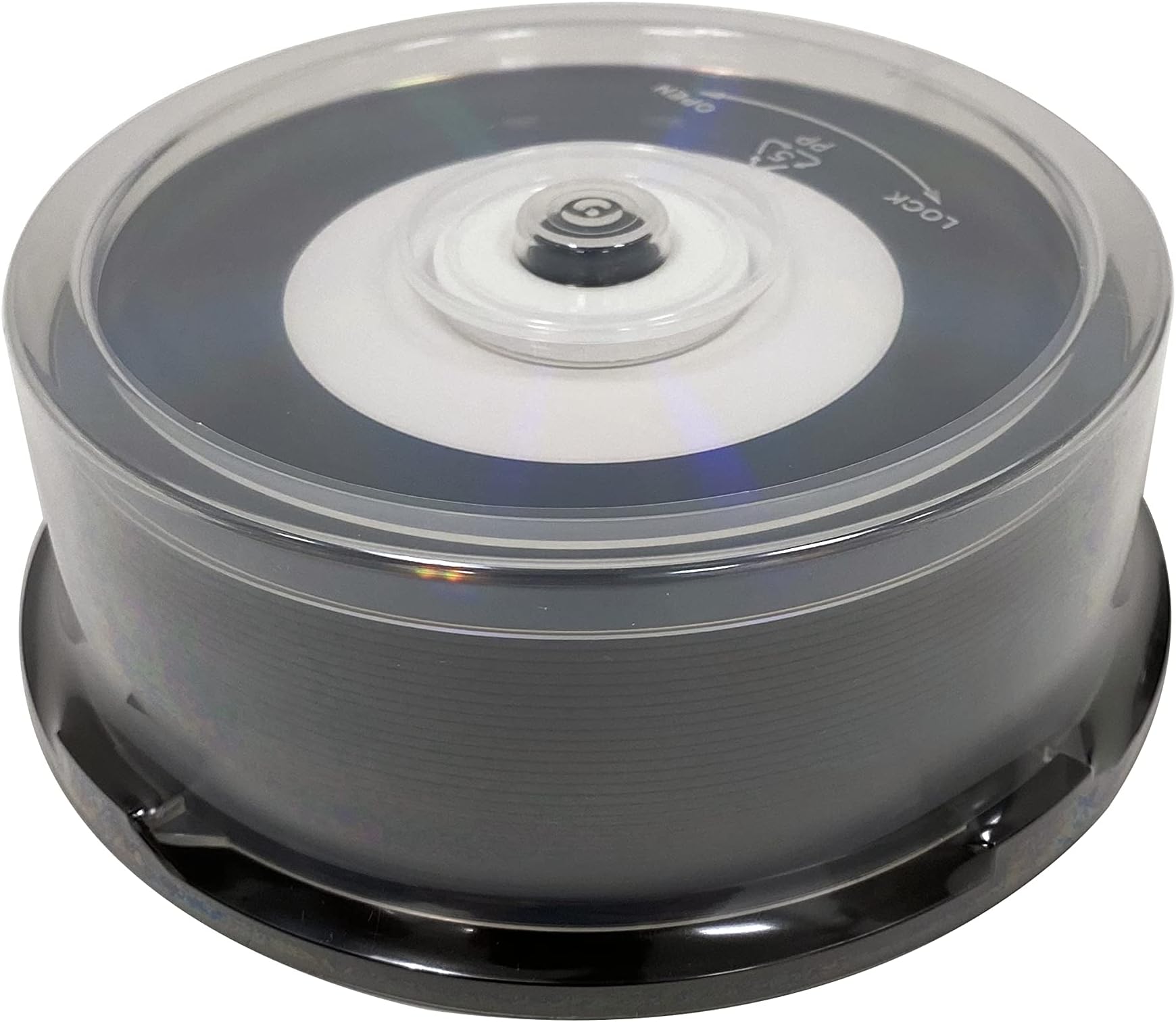 Blank CD - Professional Grade Vinyl CD-R with White Inkjet Printable Center - 25 Pack