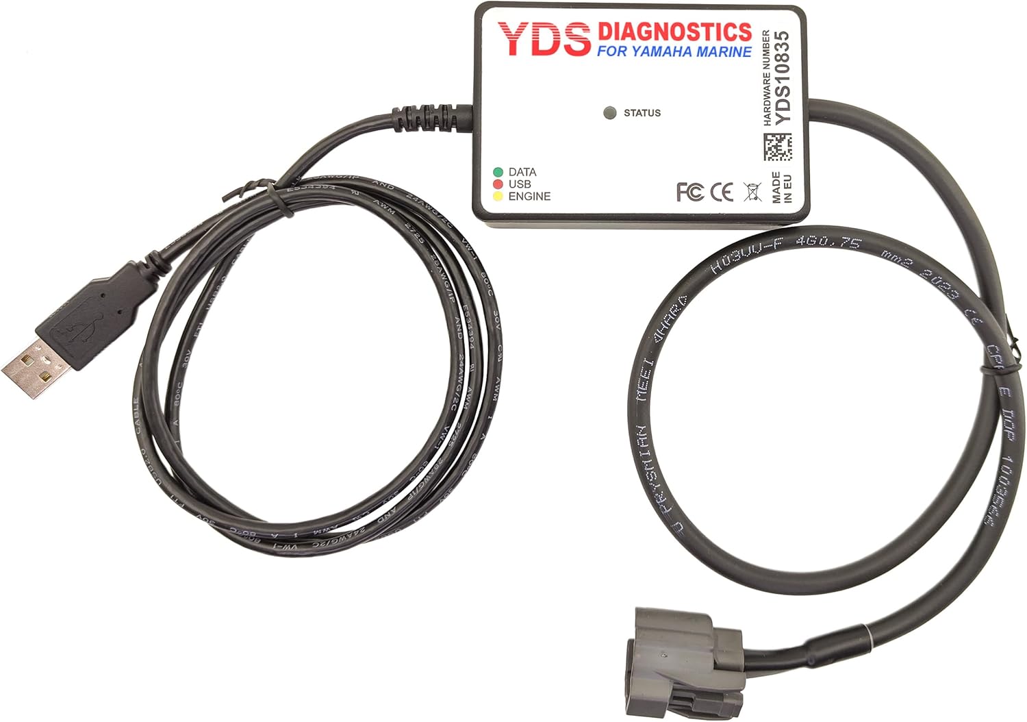 YamahaMarine Y.D.S. Marine Diagnostic Kit for Outboard Engines & PWC - Compatible with EFI 4-Stroke & HPDI Models, Includes Hardware, Software