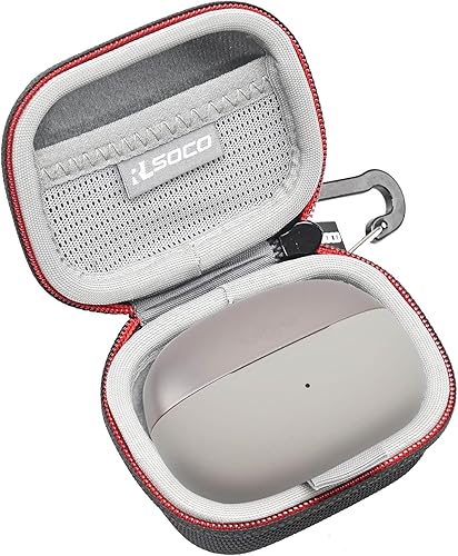 Vista 8 de RLSOCO Funda rígida para SHOKZ OpenFit 2/OpenFit 2+/OpenFit Air/OpenFit Auriculares de oreja abierta True Wireless Bluetooth (gris)