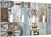 Vista 84 de Cubierta de interruptor de luz de palanca de hojas tropicales negras y doradas, hoja de palmera, decoración de 1 cuadrilla, placa frontal eléctrica