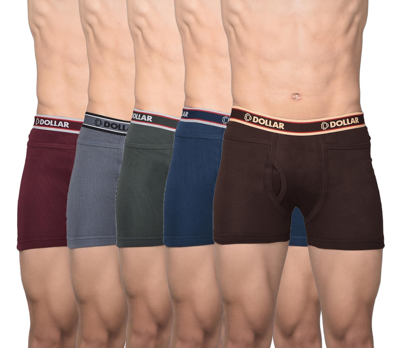 dollar bigboss Men's Assorted Pack of 5 Cotton Trunk (Colour & Print May Vary)-picture-24