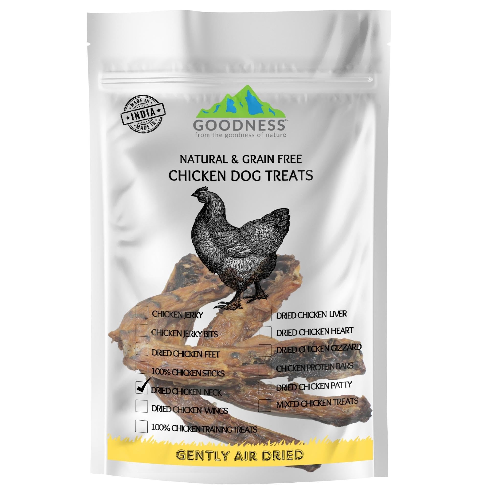 See full amazon price history chart for GOODNESS Dried Chicken Necks Dog Treats 500g - High Protein, Natural, Grain Free, Rich in Glucosamine, Chondroitin & Calcium, Crunchy Chews for All Dog Breeds GOODNESS Dried Chicken Necks Dog Treats 500g - High Protein, Natural, Grain Free, Rich in Glucosamine, Chondroitin & Calcium, Crunchy Chews for All Dog Breeds (B0CLRNQ38V) Amazon Price History, Amazon Price Tracker