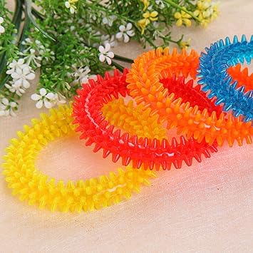PSK Traders Puppy Teething Dental Ring Dog Chew Toy- 1 Pcs Color May Vary