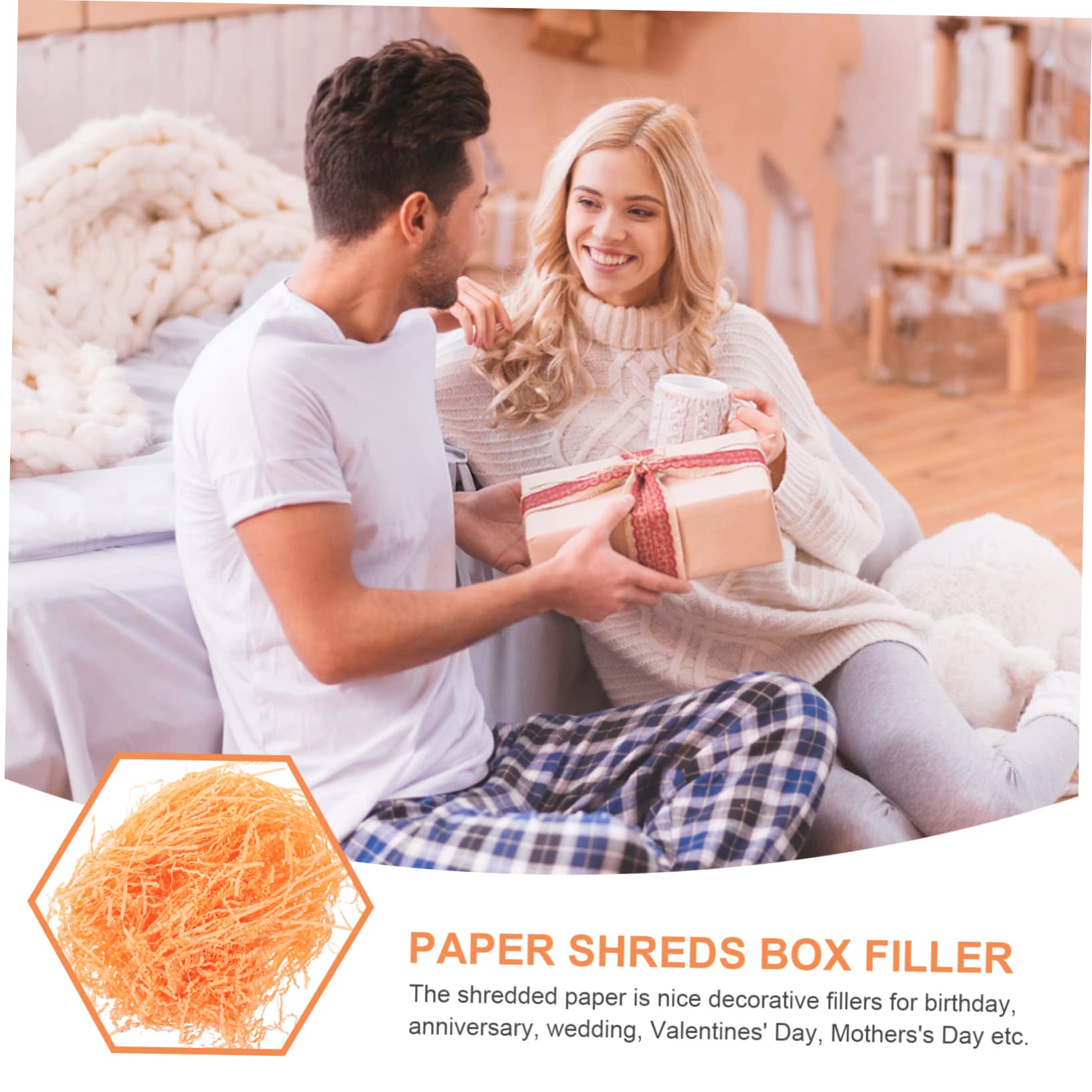 Füllmaterial aus Geschreddertem Papier, 1 Beutel Rosa für Verpackungen | Papier, Dekorative Füllung für Schachteln und Körbe, für Jubiläum und Fest,