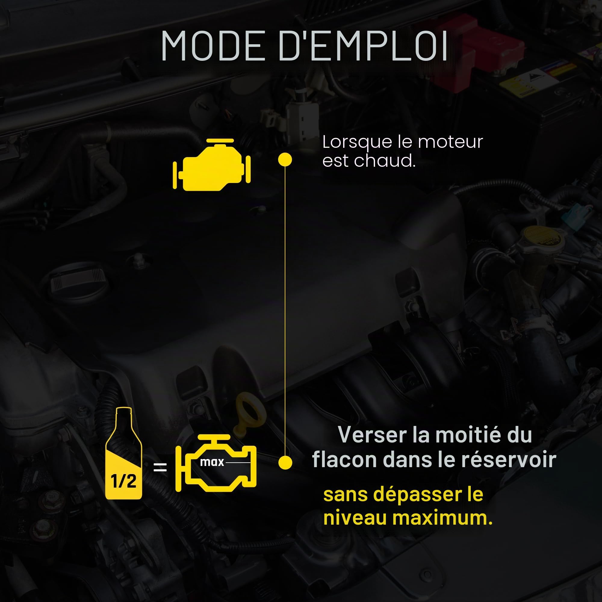 Bardahl - Maxi Compression, Additif Auto pour Huile de Moteur, Réduit la Consommation et Arrête les Fuites d'Huile, Améliore la Puissance et les Performances, Compatible avec les Moteurs Diesel et