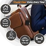 2 Nettoyeur de vitres latérales & Kit de polissage, Lunettes portatives de nettoyage des vêtements, Pas de porte-clés à gratter Nettoyant pour les enfants Maman Papa,Clou en microfibre pour les verres Objectifs Écrans Appareils photo iPad iPhone