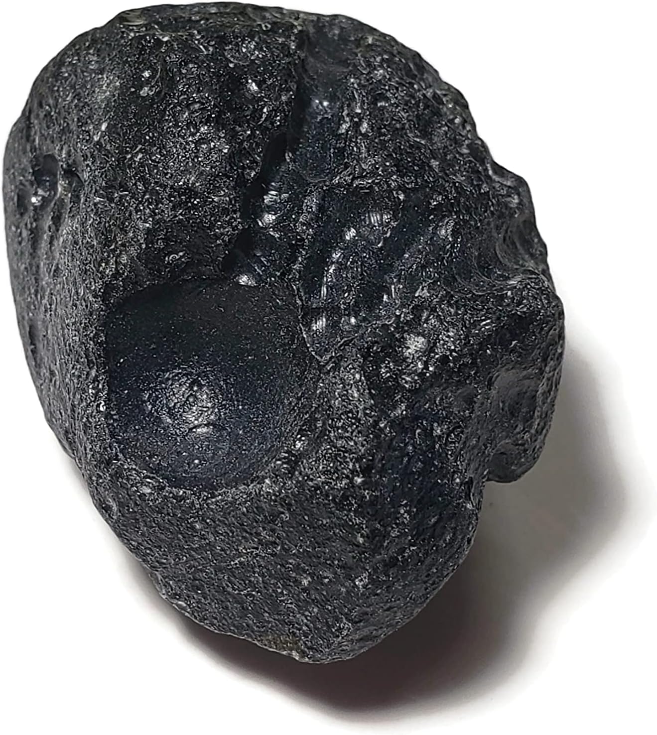 1pc Black Tibetan Tektite 30-35mm Meteorite Material RawRough Natural Crystal Gemstone Specimen