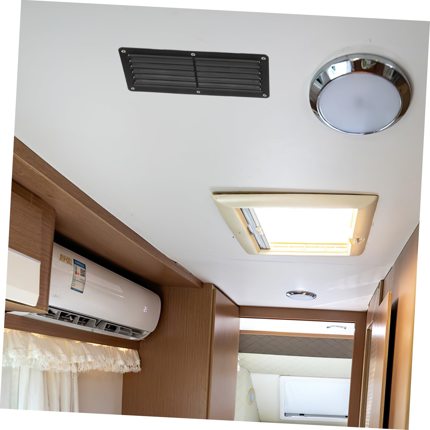 Alipis Grille De Ventilation Rectangulaire, Sortie D'air Pour Bateau Et Yacht, Couvercle De Ventilation En Plastique Pour Voiture Et Camping-car