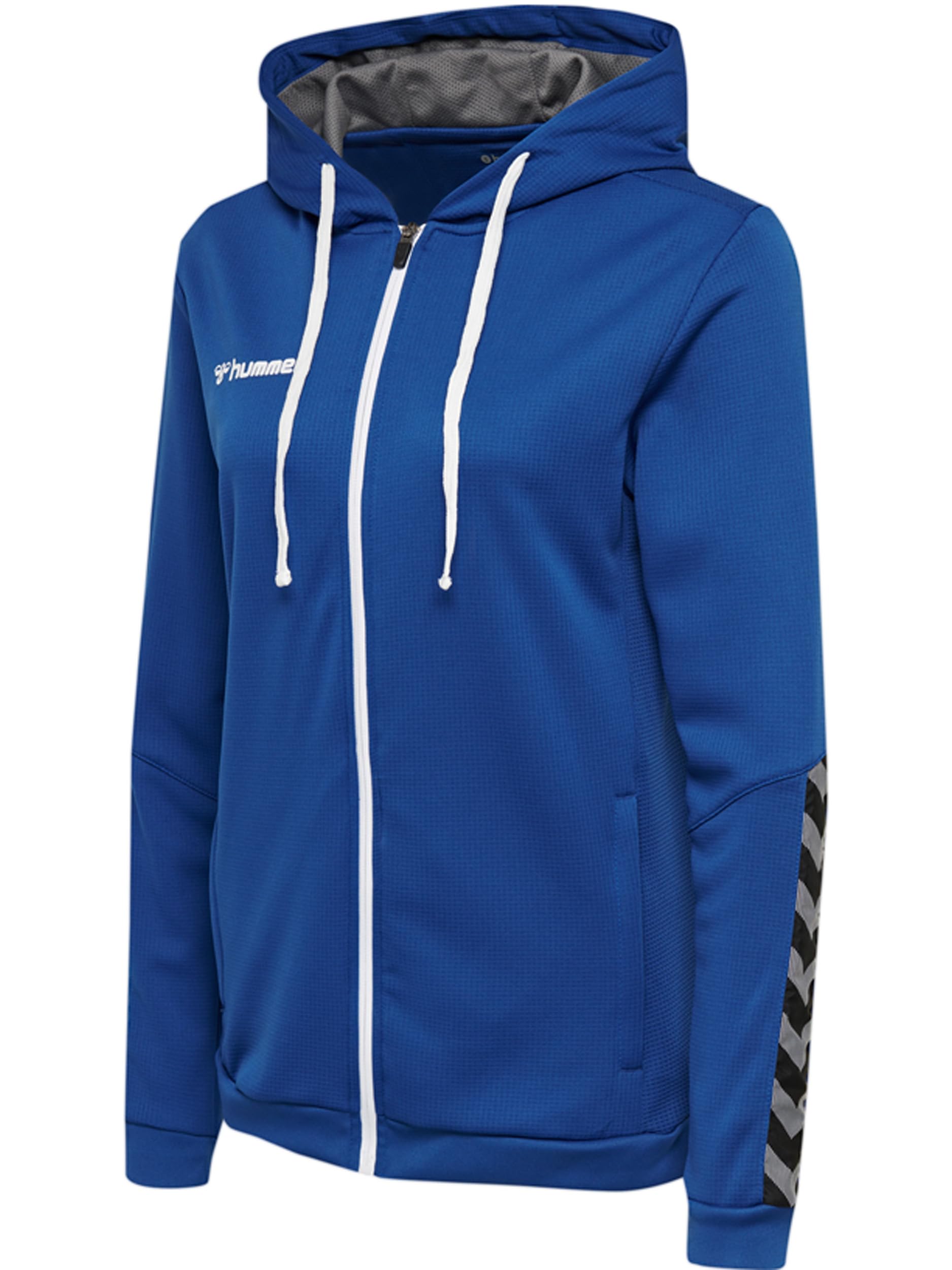 hummel Hmlauthentic Women's Poly Zip Hoodie True Blue