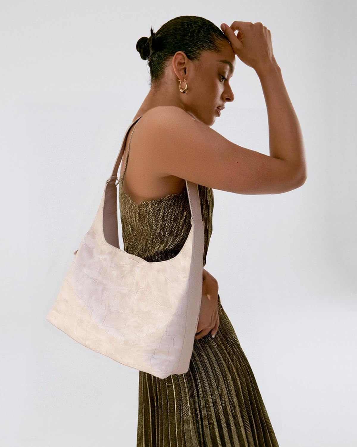 NEWBELLA Women's Hobo Purse - Faux Leather Shoulder Bag & Tote Handbag, Spacious Work Bag for Commute & Daily Use - Image 7