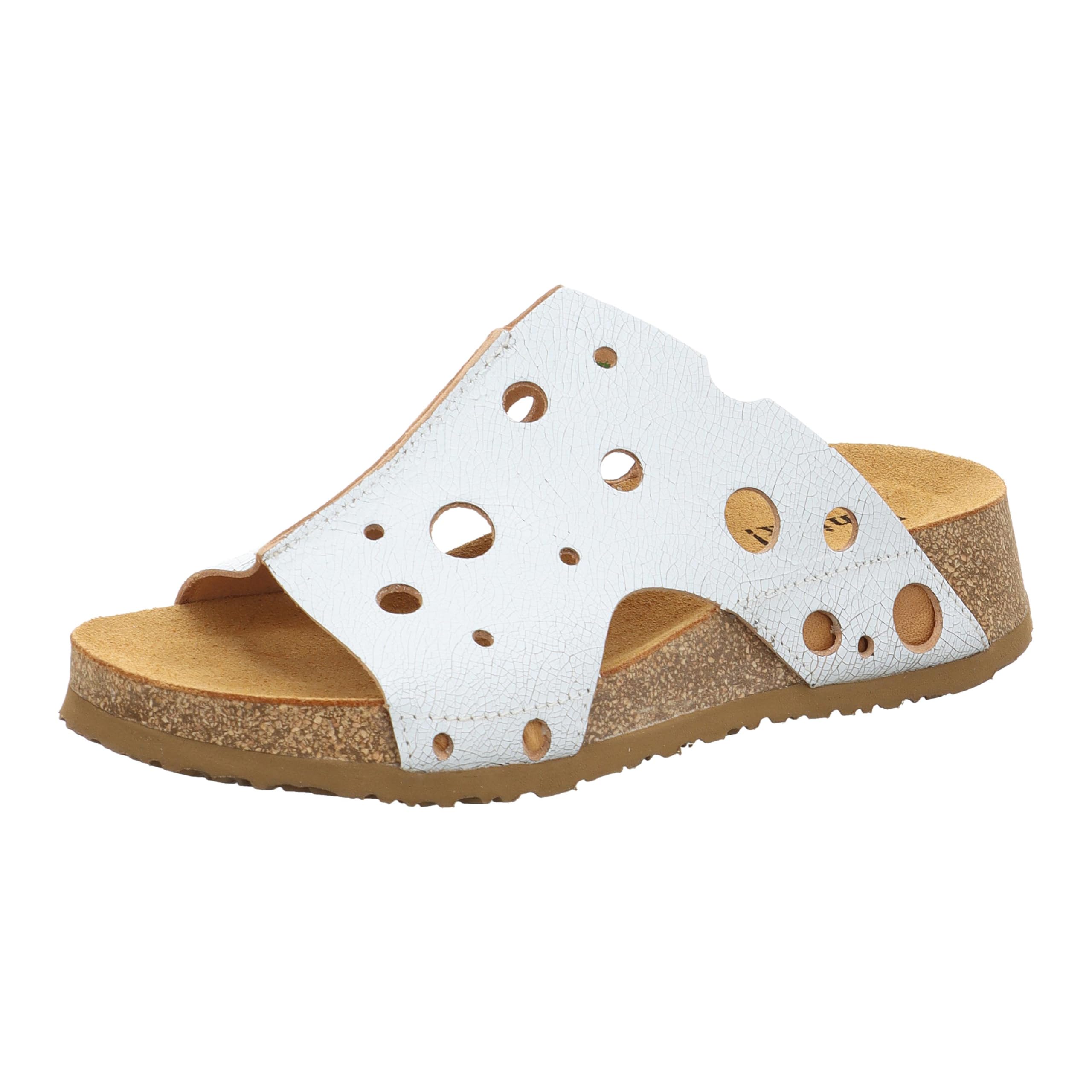 Think! Koak Chrome-Free Tanned Sustainable Women's Mules, 1000 Bianco Estate, 6.5 UK