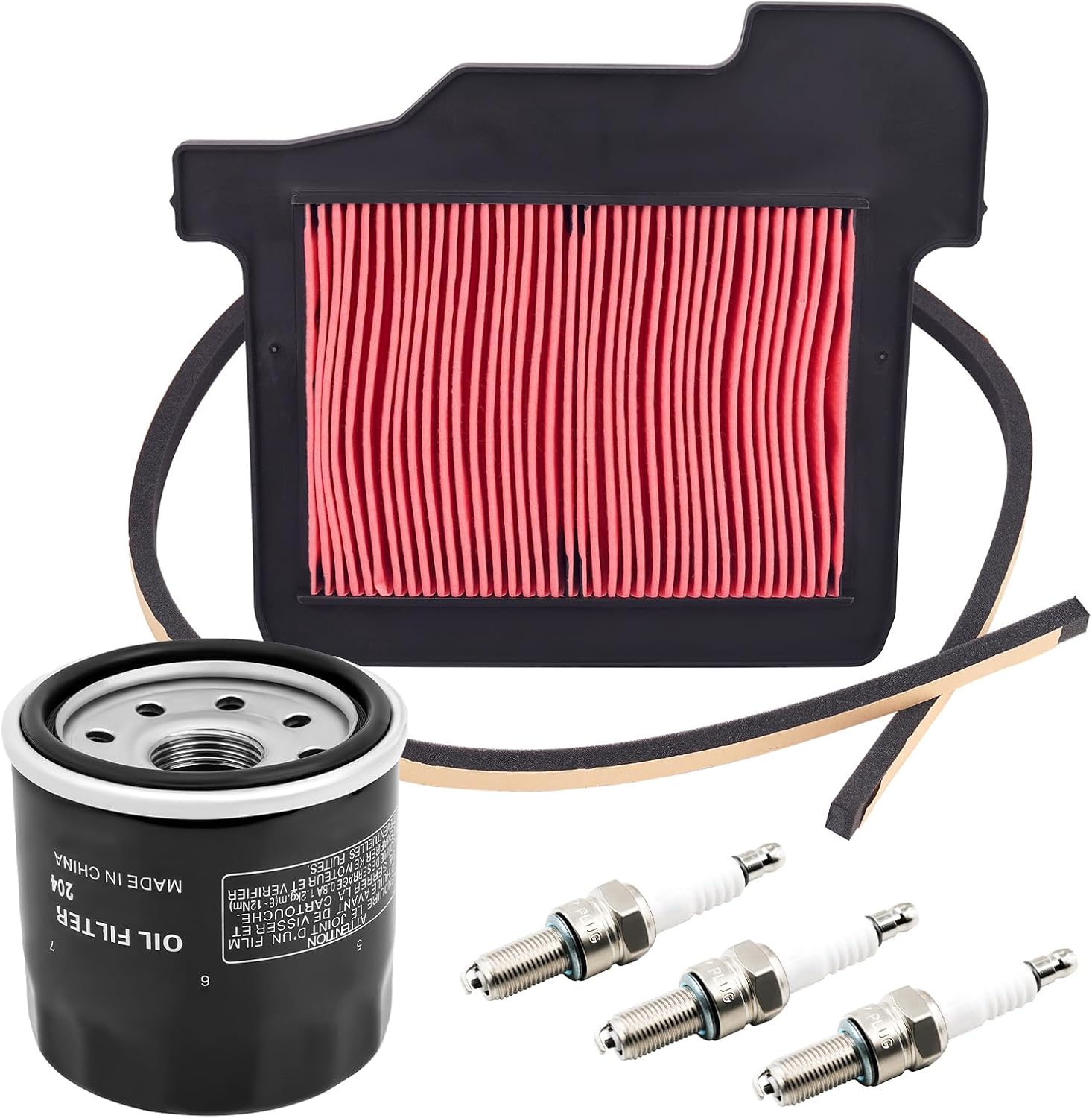 TIANYAN 1RC-14451-01-00 Air Filter kits compatible with Yamaha MT-09 (ABS), Sport Tracker (ABS), 900 Tracer ABS, XSR900 G/GC/H/HC/J/JC/K/KC with Oil Filter & Spark Plug