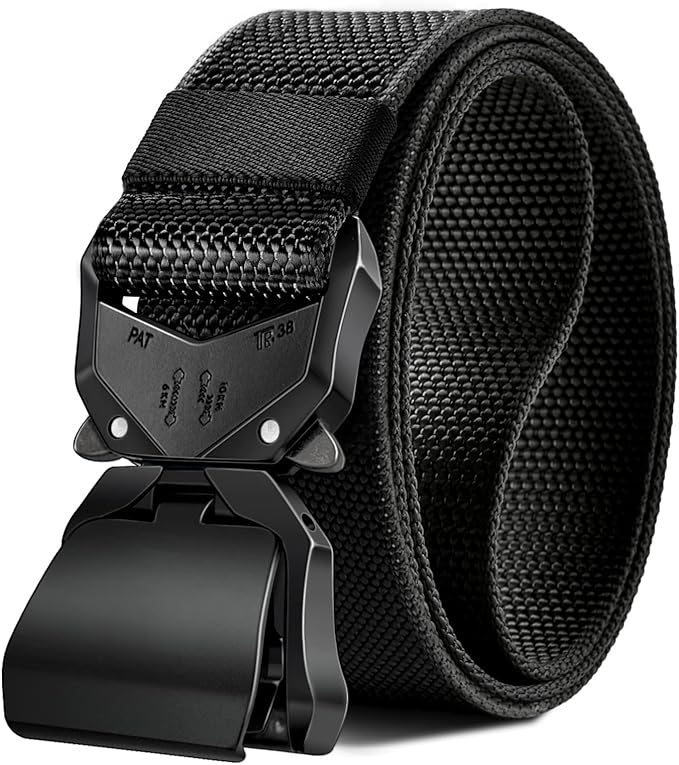 Men's Tactical Belt,KEMISANT Military Rigger Nylon Belt for Men Work