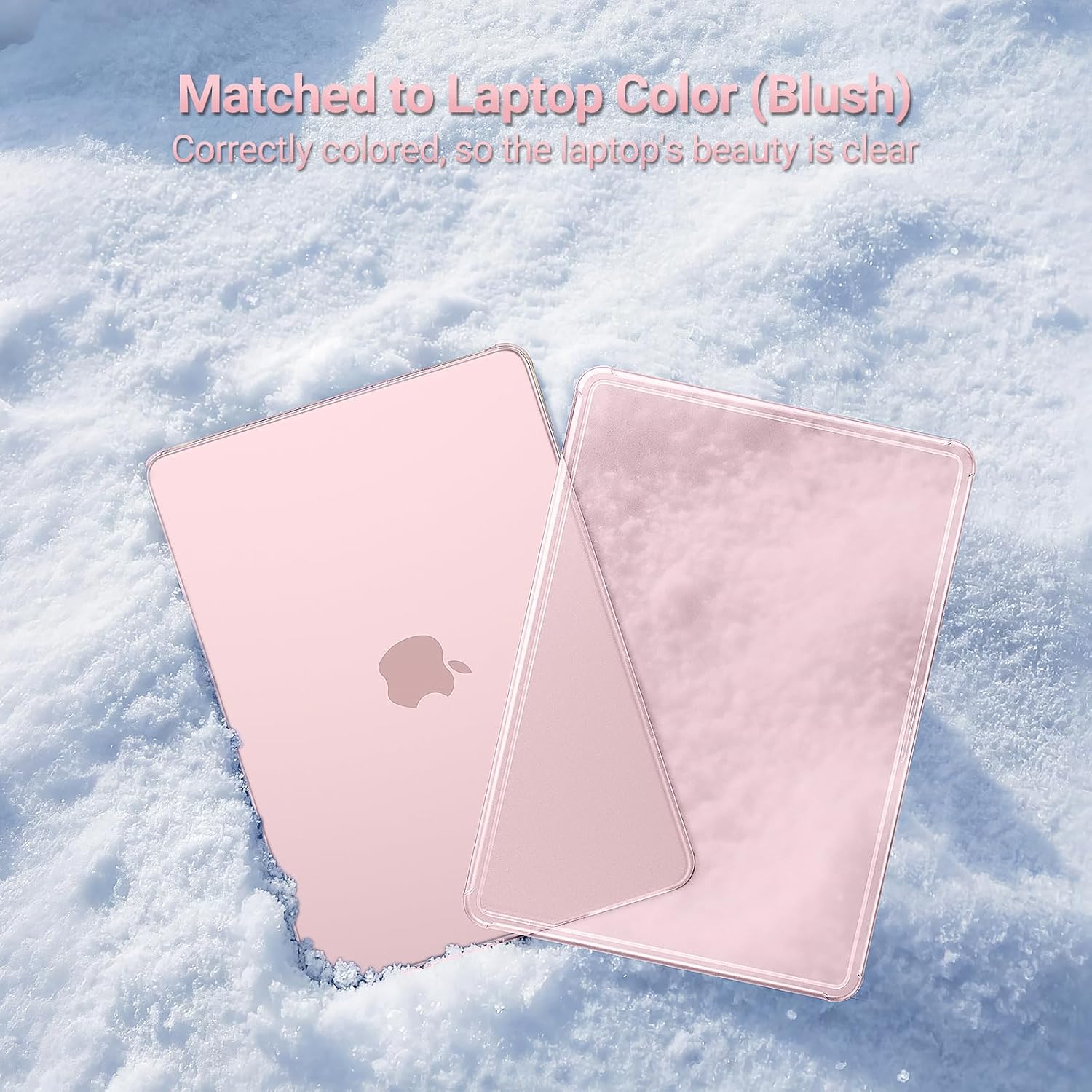 MOSISO Anti-Crack Cover Compatible with MacBook Neo 13 inch Case 2026 Release with A18 Pro Chip Model A3404, 4 in 1 Kit Precision Fit Matte Finish Hard Shell Case with Reinforced Corners, Blush