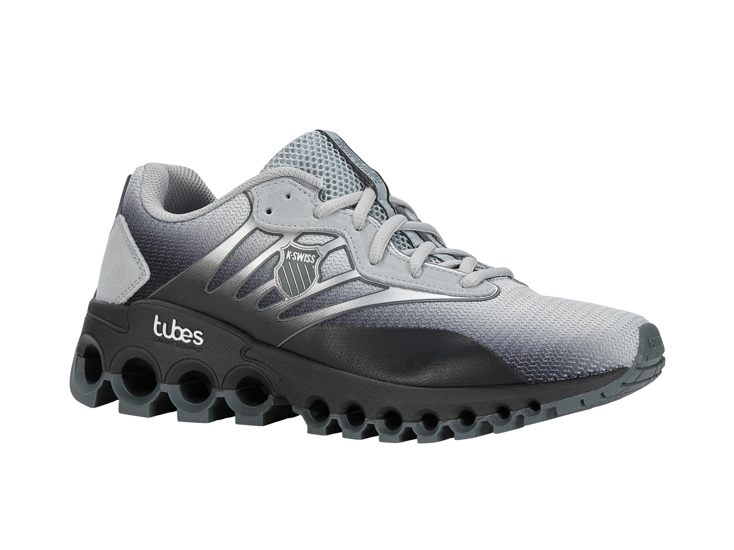 K-Swiss Men's Tubes Sport Training Shoe, Highrise/Black/Urban Chic, 10.5 M