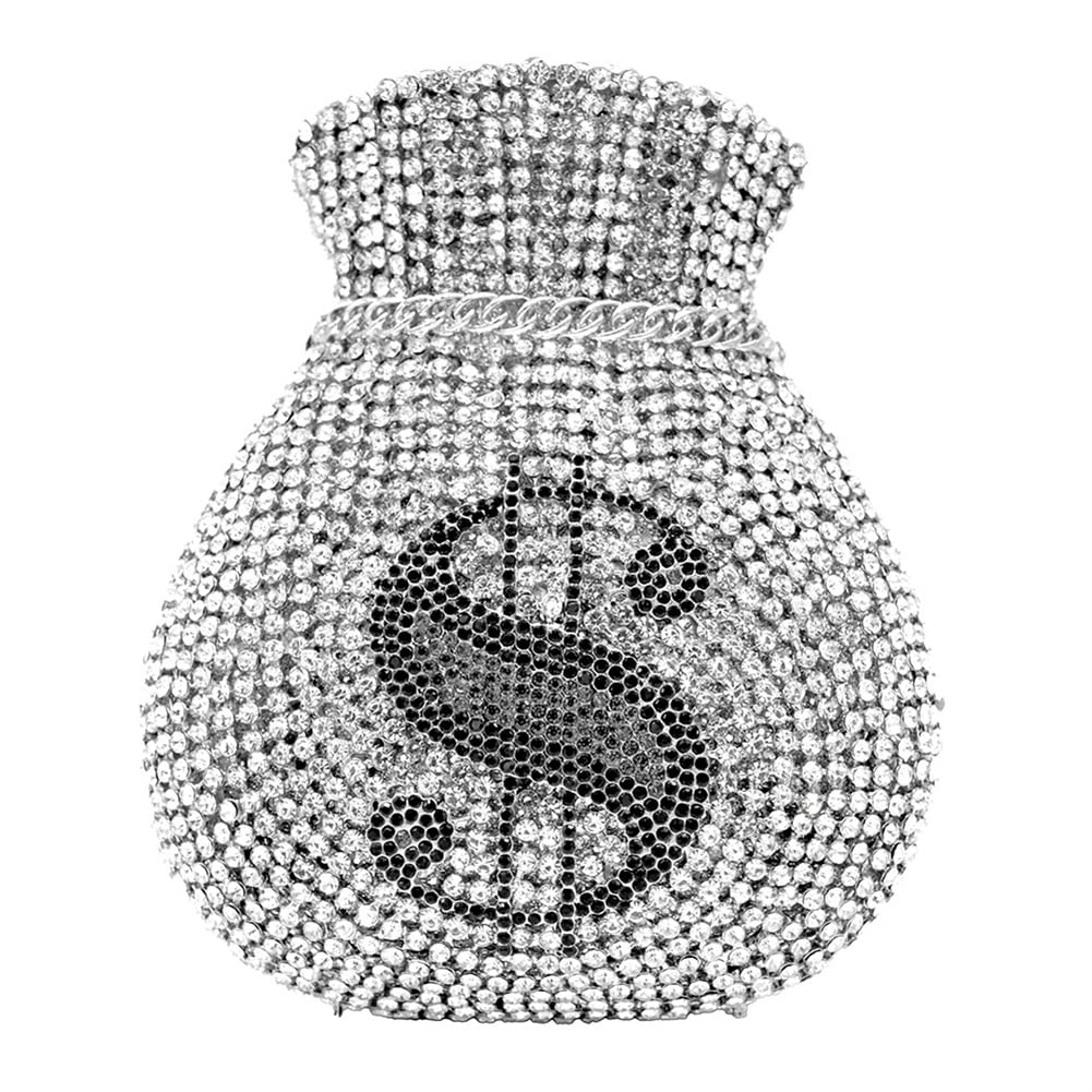 TnganWomen Money Pouch Evening Bag Sparkling Crystal Purses Rhinestones Wedding Party Prom Clutch