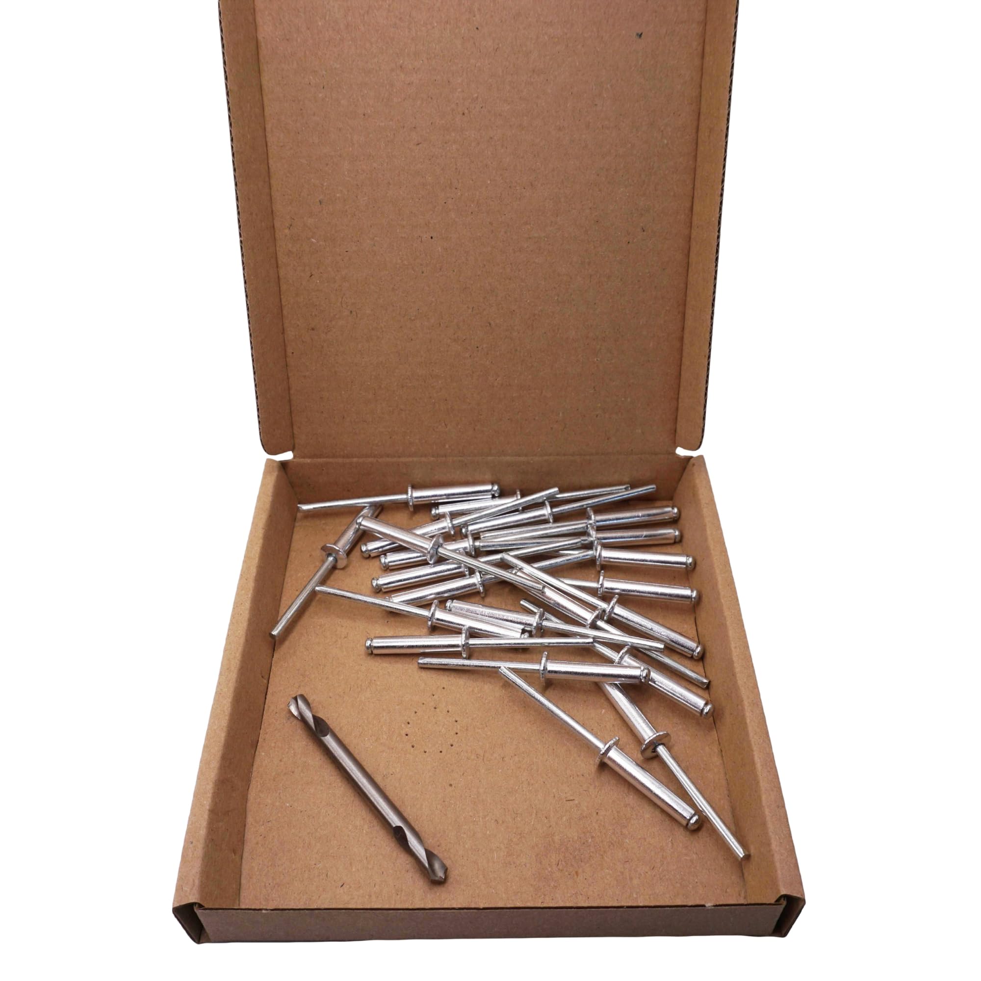 SKIR'CO (20 pcs) Aluminium Blind Rivets 4.8 x 26 mm, Steel Mandrel, Pop Rivets, Dome Head, DIN 7337 Rivets, Drill Bit Included - Image 4