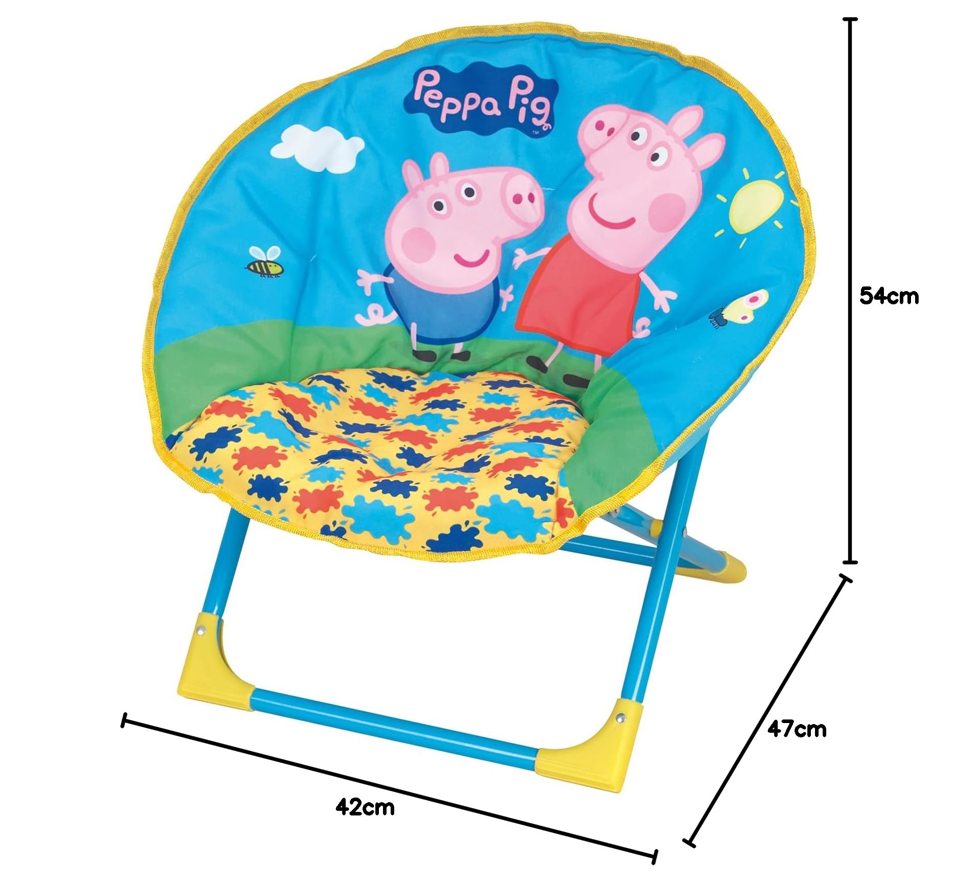 Peppa Pig Moon Chair Ultraleichter Klappstuhl für Kinder Indoor und Outdoor Sessel