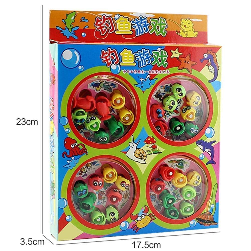 JOLLYORA Battery Operated Fish Catching Game Toy with 4 Pools for Kids – Interactive Fishing Play Set (Assorted Colour, Pack of 1) 1