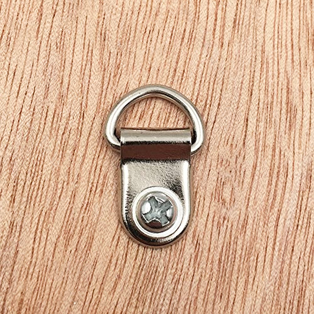 BlingKingdom 12x D-Ring Aufhänger Aus Metall – Leinwandhaken Für Bilderrahmen, Fotos & Mehr – Einfach Montieren, Bis 10 Kg